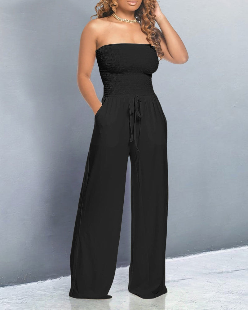 Jumpsuit met blote schouders