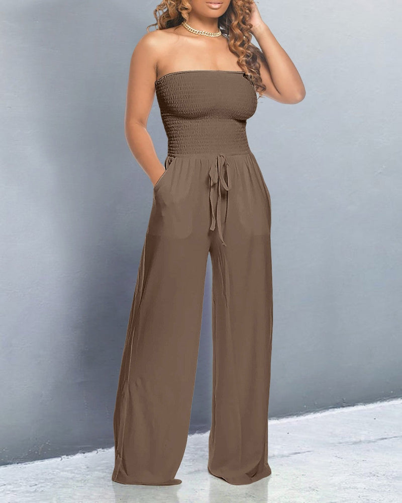 Jumpsuit met blote schouders