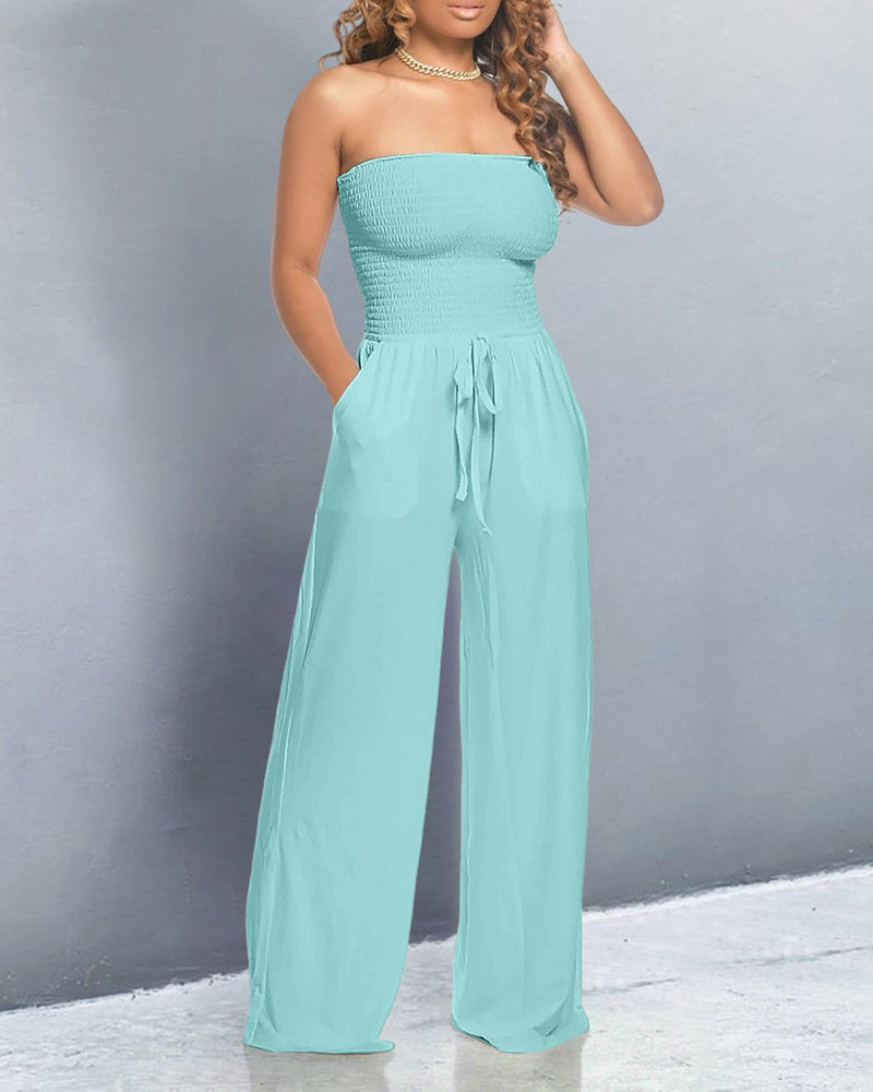 Jumpsuit met blote schouders