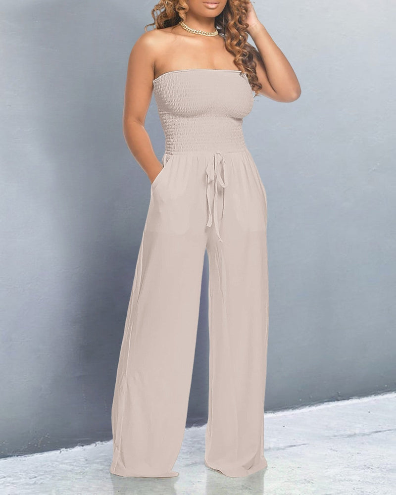 Jumpsuit met blote schouders