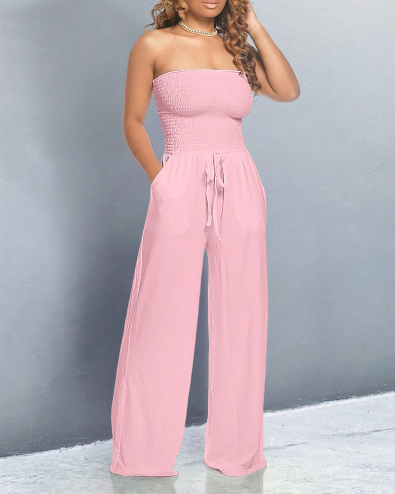 Jumpsuit met blote schouders