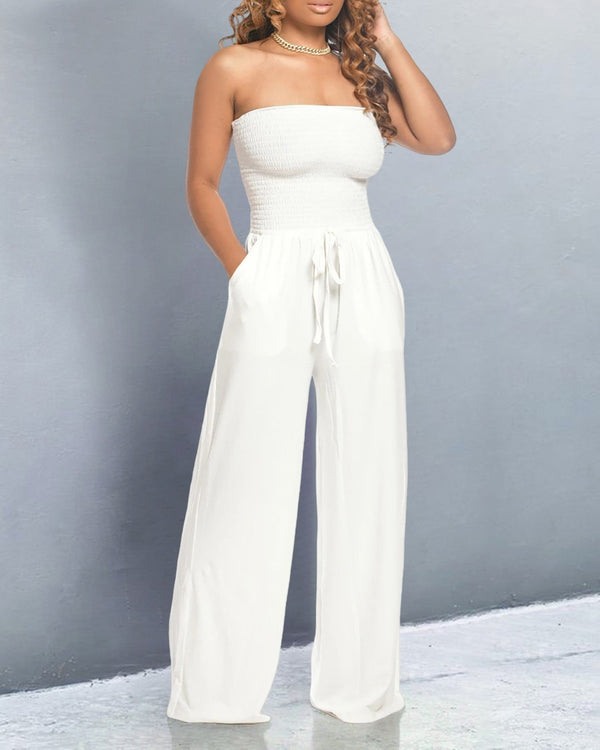 Jumpsuit met blote schouders